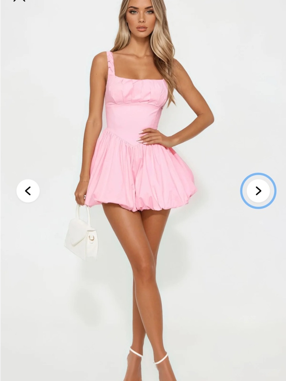 Fashion Nova Pink Bubble Romper Jumpsuit
